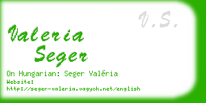 valeria seger business card